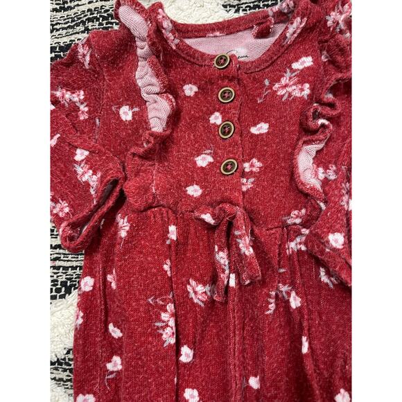 Jessica Simpson Baby Girl Floral Outfit size 3/6mo with Headband - Picture 3 of 5